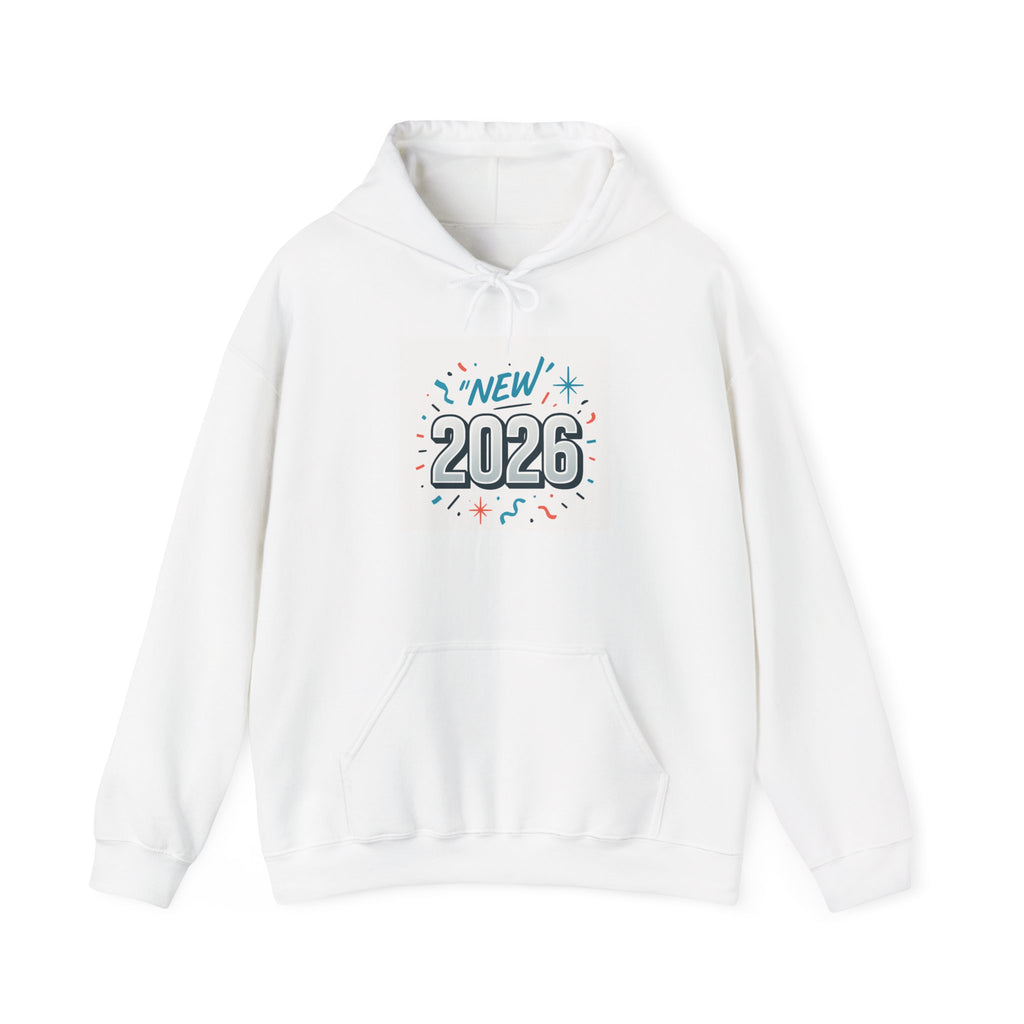 2026 New Year Hoodie – Retro Confetti Celebration Pullover