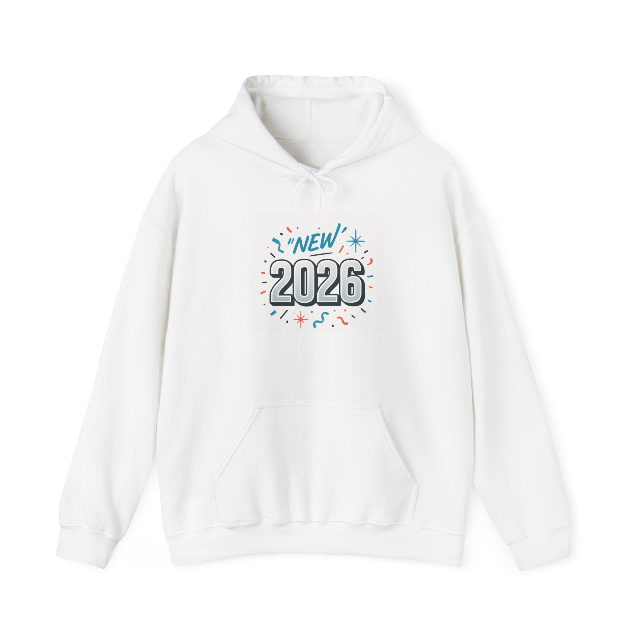 2026 New Year Hoodie – Retro Confetti Celebration Pullover